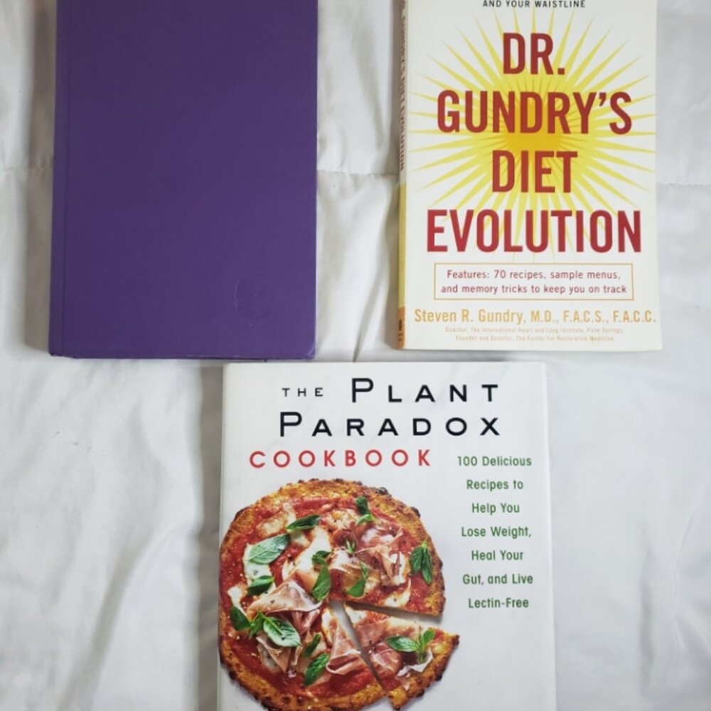 Dr Gundry 3 Book Bundle Lot Plant Paradox CB, Diet Evolution, Longevity Paradox